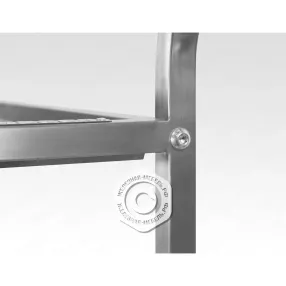 тележка для сбора посуды тдпп - 800х500х860 «profi ral» (2 уровня)