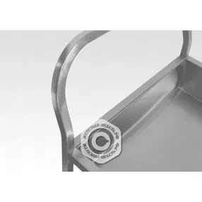 тележка для сбора посуды тдпп - 800х500х860 «profi ral» (2 уровня)