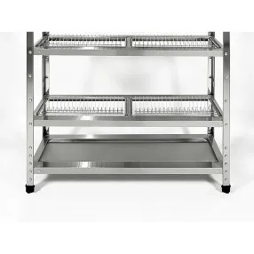 стеллаж для сушки тарелок и стаканов стптс-8/4-эн