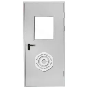 дверь техническая однопольная со стеклом