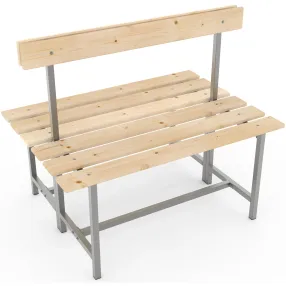 скамья ст-2(2) (двойная, со спинкой, с регулируемыми опорами)