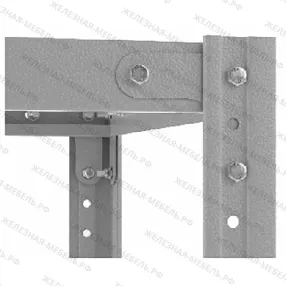 стеллаж everest perfo 2000х1000х400 (4 перфорированные полки)